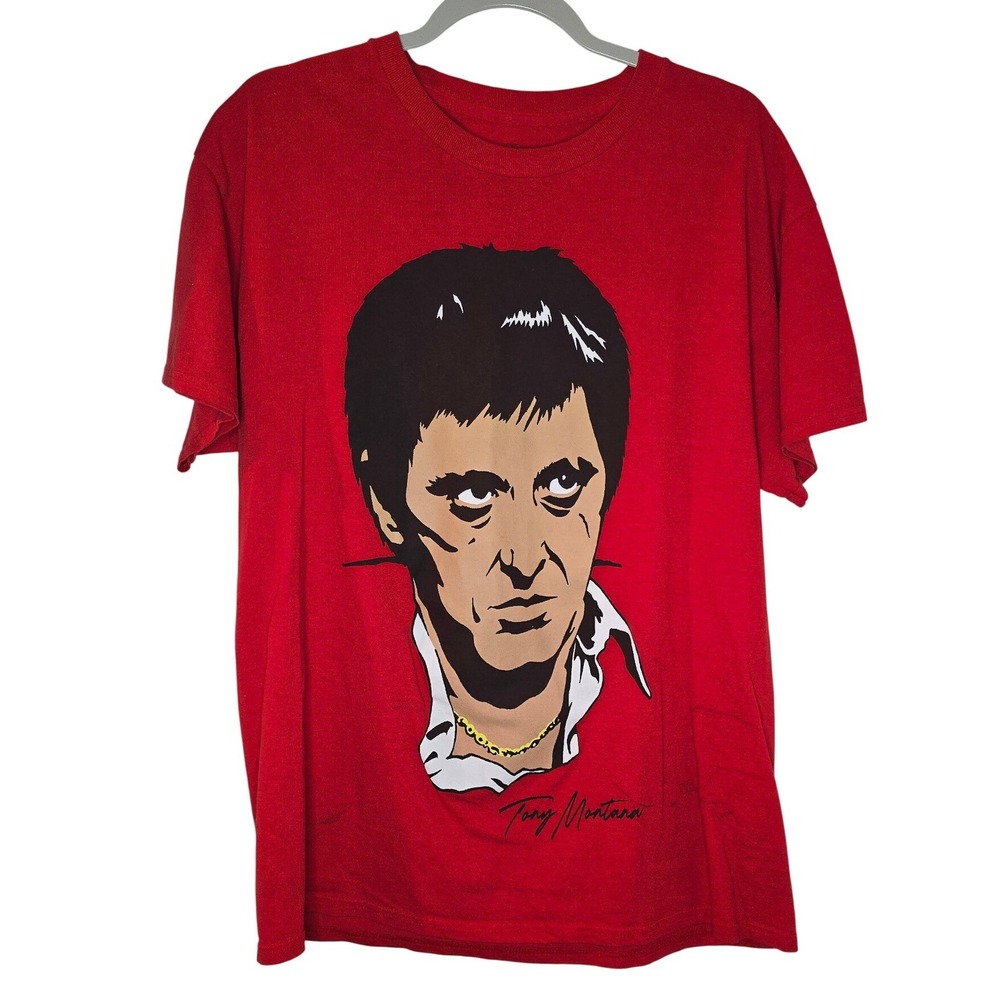 Scarface Tony Montana 'The World Is Yours' T-Shirt Mens (L) Streetwear, Retro